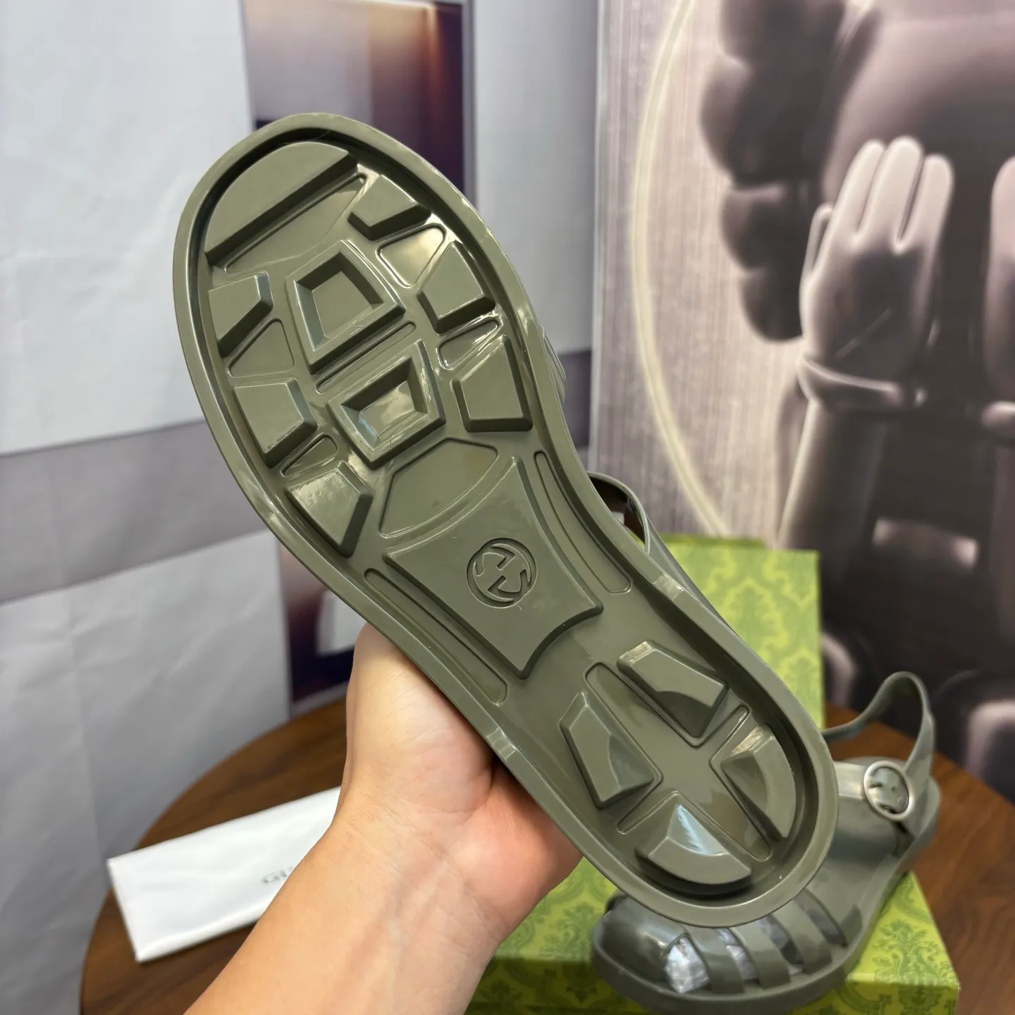 Men's shoes: 260💰[Gucci] sandals, counter quality, top-quality original items, real photos! Original T men's shoes 💰PU material, fine workmanship, comfortable; genuine 1:1 replica Size: 36 ~ 46